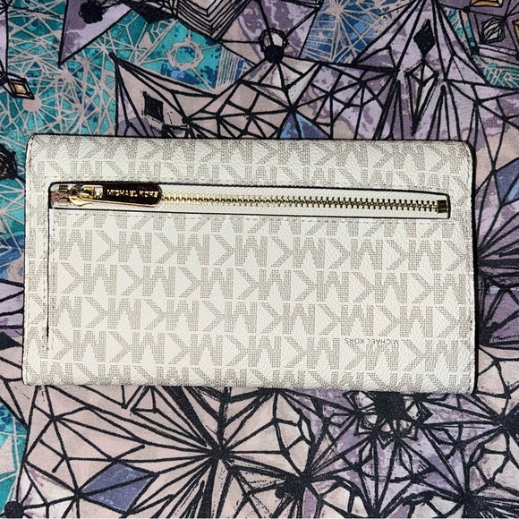 michael kors white/grey wallet - Picture 2 of 3